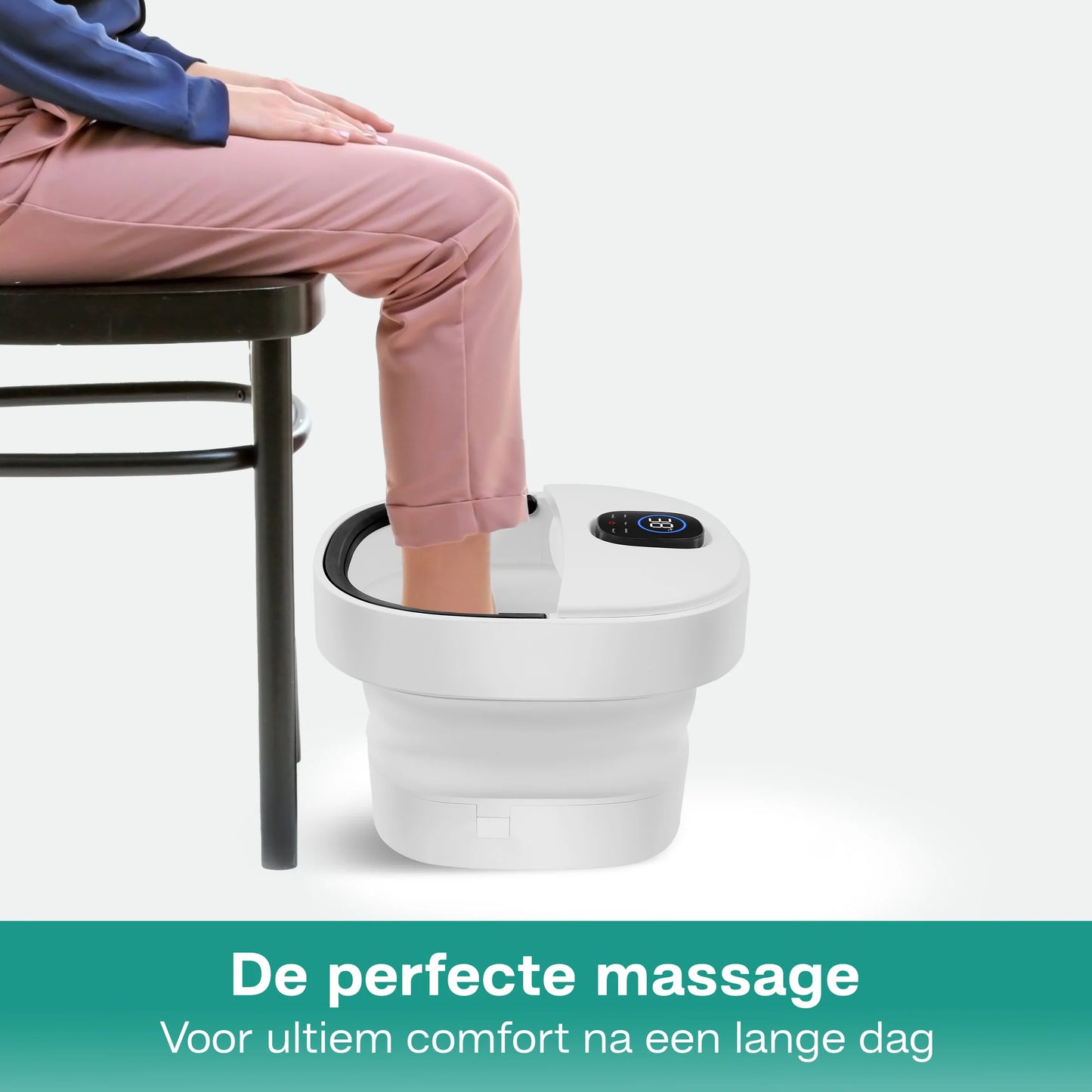 Massage Voetenbad ZD3000 - Foldable - Automatic Rollers - Wit