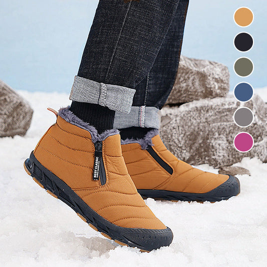 Warm, waterproof outdoor-sneeuwlaarzen met voering van imitatiebont voor de winter