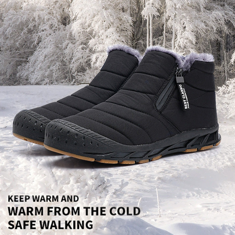 Warm, waterproof outdoor-sneeuwlaarzen met voering van imitatiebont voor de winter