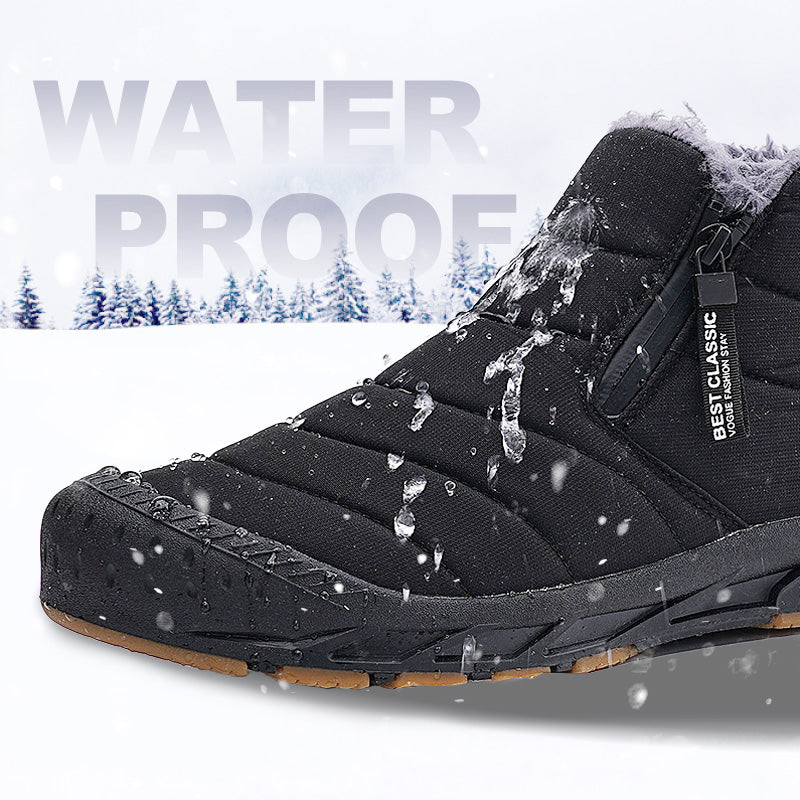 Warm, waterproof outdoor-sneeuwlaarzen met voering van imitatiebont voor de winter