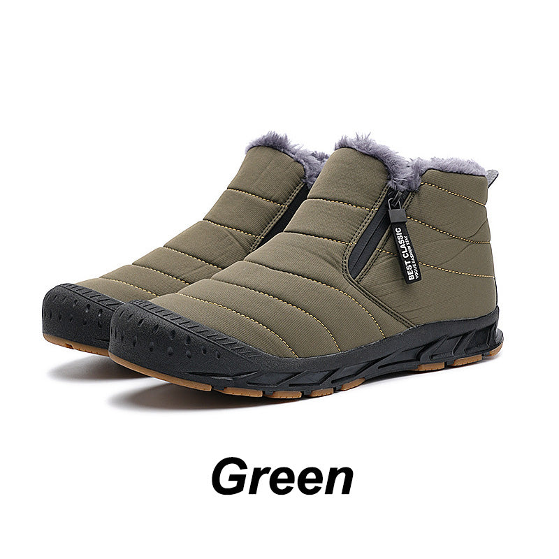 Warm, waterproof outdoor-sneeuwlaarzen met voering van imitatiebont voor de winter